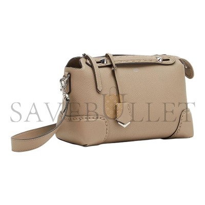 FENDI BY THE WAY LEATHER MEDIUM SELLERIA BAG DOVE GRAY 8BL146ARBBF04Y9 (27*15*13cm)